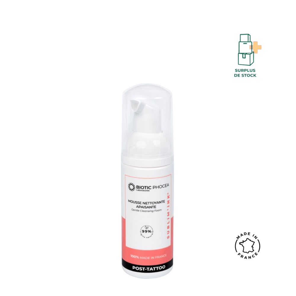 Mousse nettoyante apaisante post-tattoo Soin Visage BIOTIC Phocea 50 ml